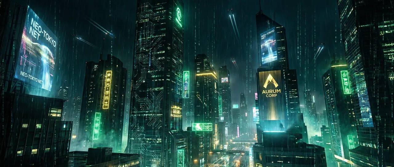 掼蛋 赛博朋克不夜城全景 - 电路板娱乐城